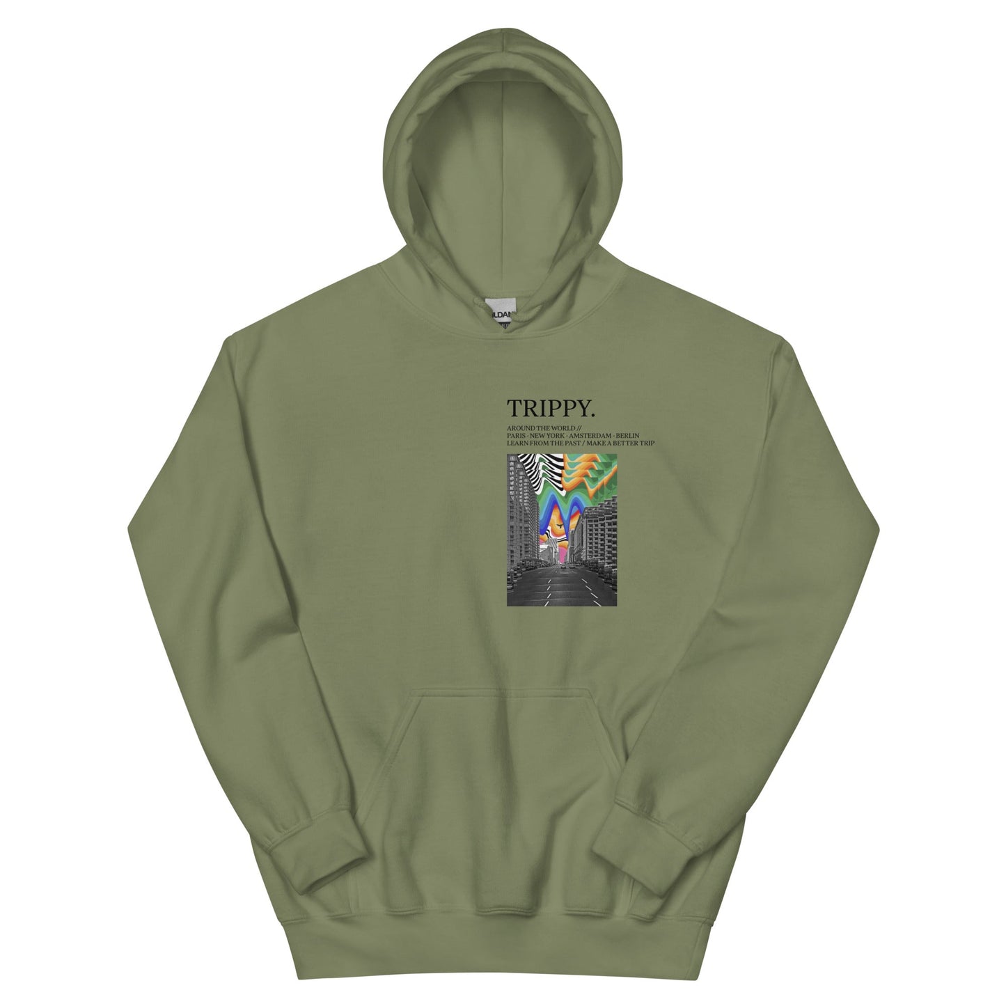 Trippy New York Times Kapuzenpullover