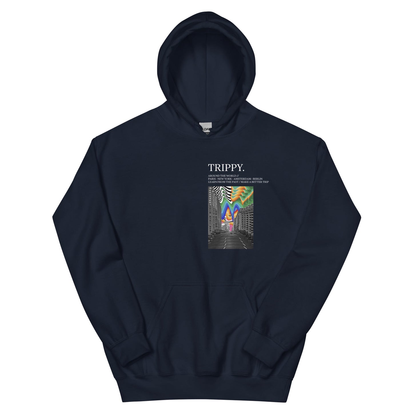 Trippy New York Times Kapuzenpullover