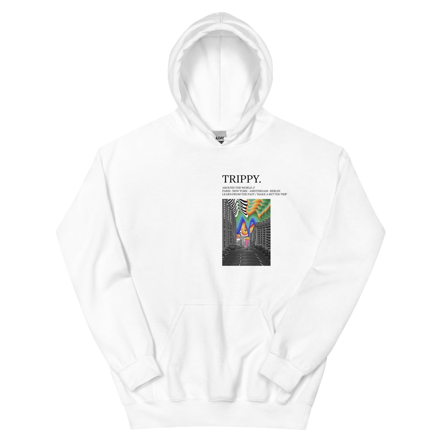 Trippy New York Times Kapuzenpullover
